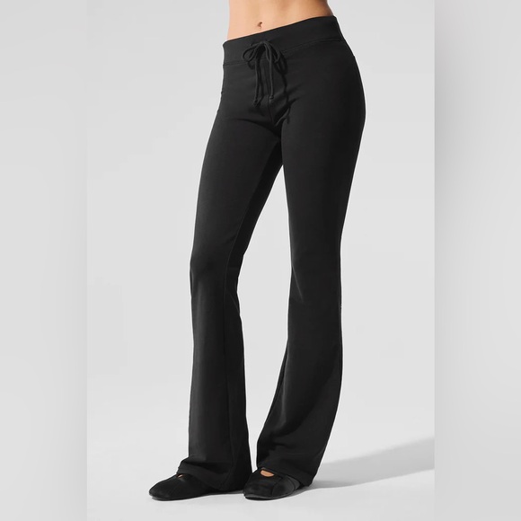 ALO Yoga Pants - Alo Yoga Sway Bootcut Sweatpant Leggings Black
